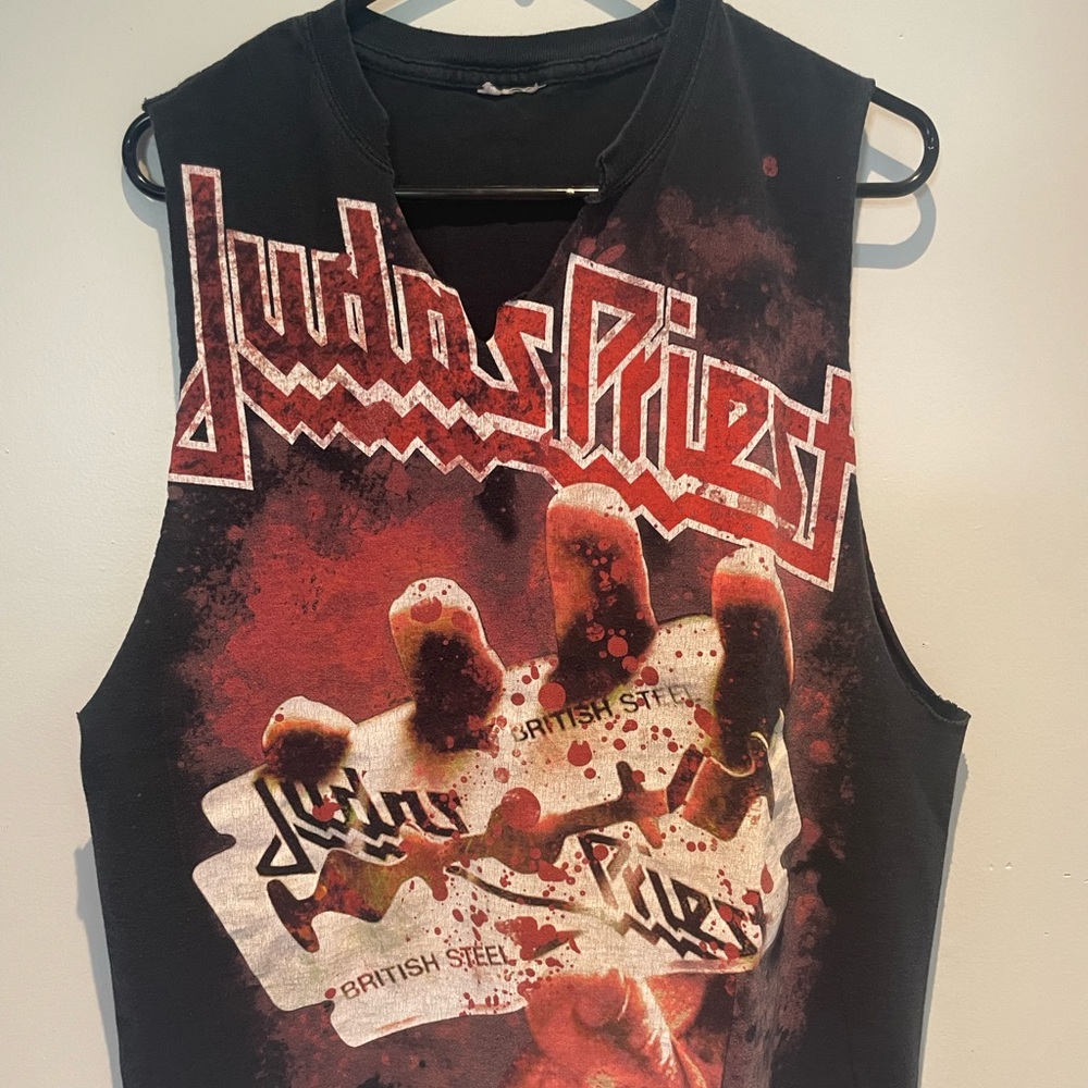Judas Priest "British Steel" album cover artwork.